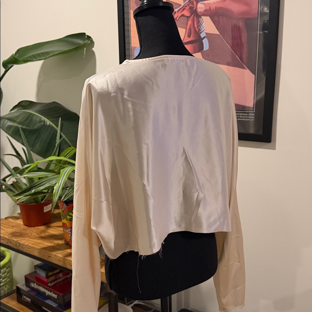 NONchalant Cream Silky Top - Picture 2 of 3